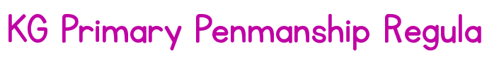 KG Primary Penmanship Regular
